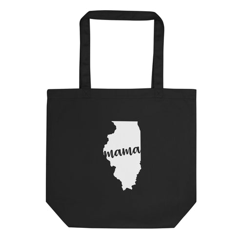 Illinois Mama State Silhouette Tote