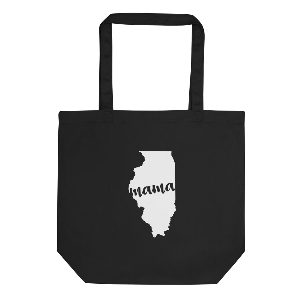 Illinois Mama State Silhouette Tote
