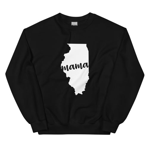 Illinois Mama State Silhouette Sweatshirt