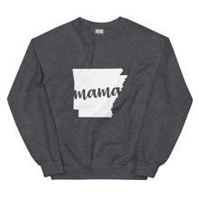 Load image into Gallery viewer, Arkansas Mama State Silhouette Sweatshirt