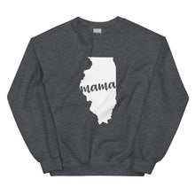 Load image into Gallery viewer, Illinois Mama State Silhouette Sweatshirt