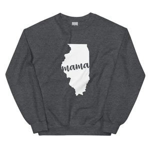 Illinois Mama State Silhouette Sweatshirt