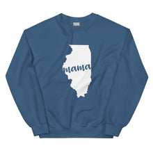 Load image into Gallery viewer, Illinois Mama State Silhouette Sweatshirt