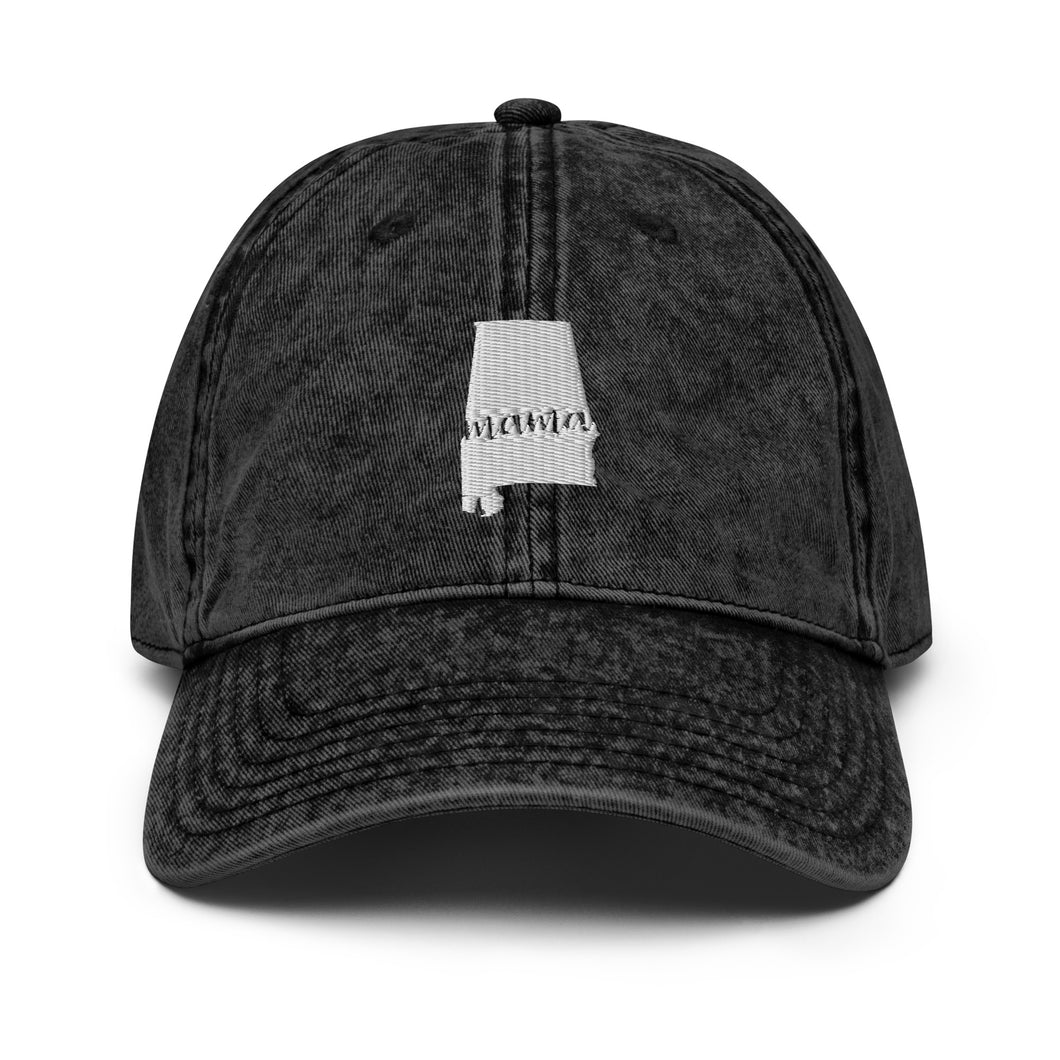 Alabama Mama State Silhouette Cap