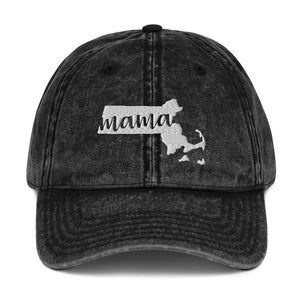 Massachusetts Mama State Silhouette Cap