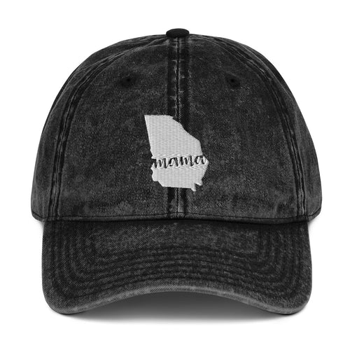 Georgia Mama State Silhouette Cap