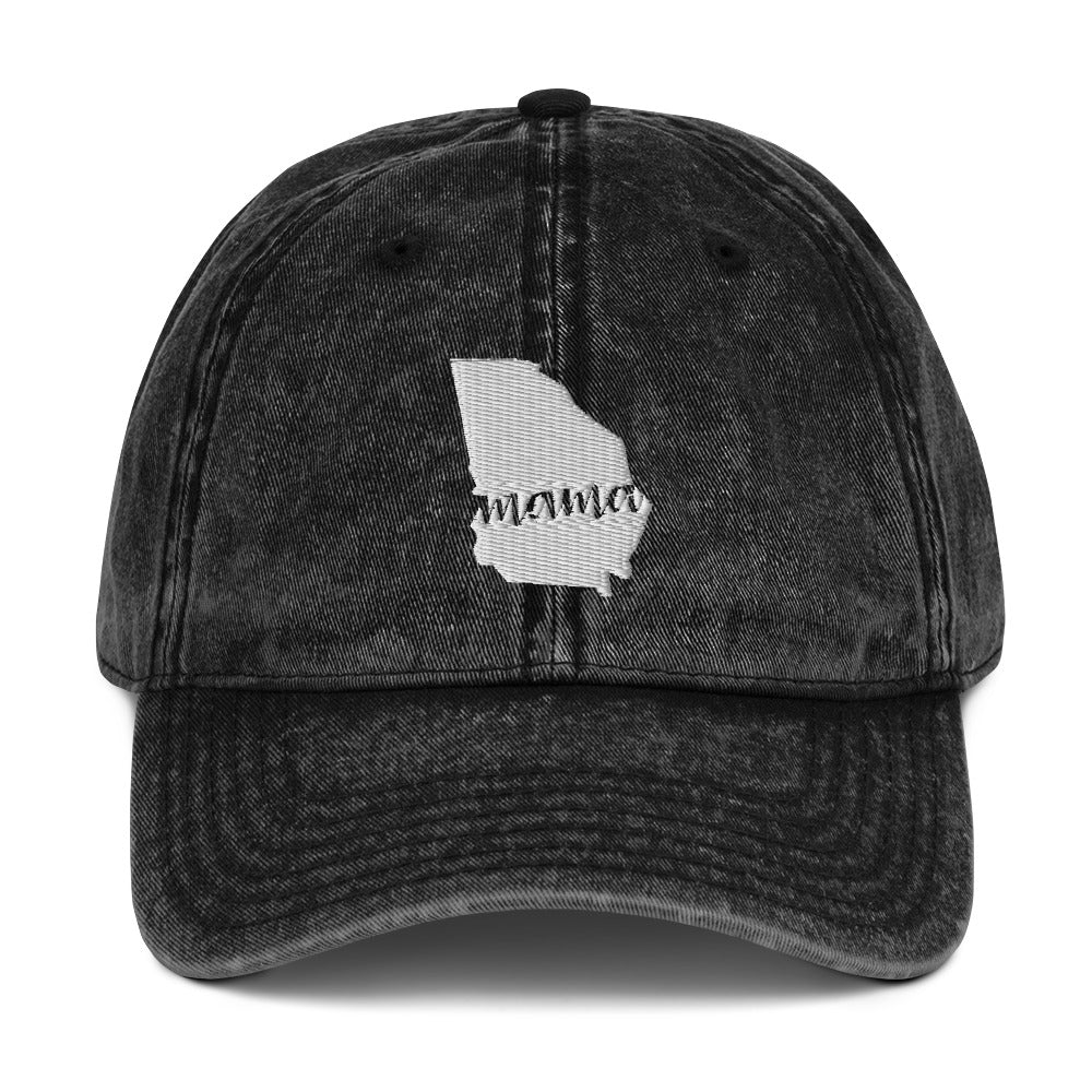 Georgia Mama State Silhouette Cap