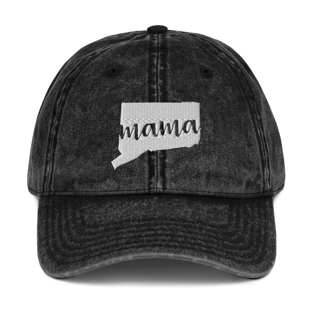 Connecticut Mama State Silhouette Cap