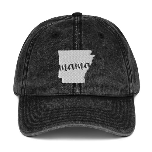 Arkansas Mama State Silhouette Cap