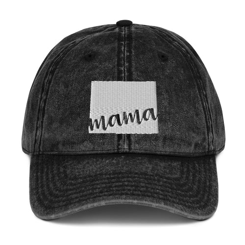 Wyoming Mama State Silhouette Cap