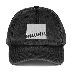 Wyoming Mama State Silhouette Cap