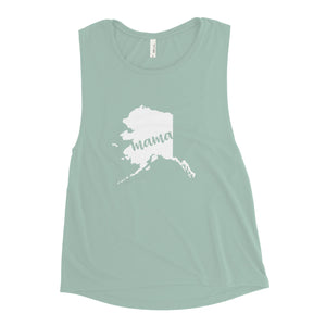 Alaska Mama State Silhouette Tank