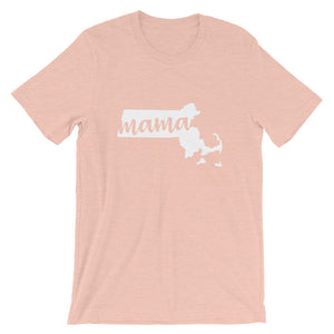 Massachusetts Mama State Silhouette T-Shirt - StateofMamahood