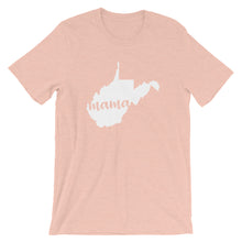 Load image into Gallery viewer, West Virginia Mama State Silhouette T-Shirt - StateofMamahood