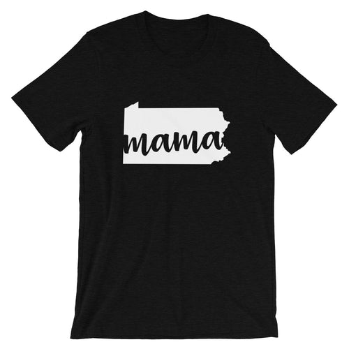 Pennsylvania Mama State Silhouette T-Shirt - StateofMamahood