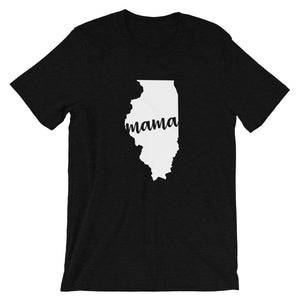 Illinois Mama State Silhouette T-Shirt - StateofMamahood