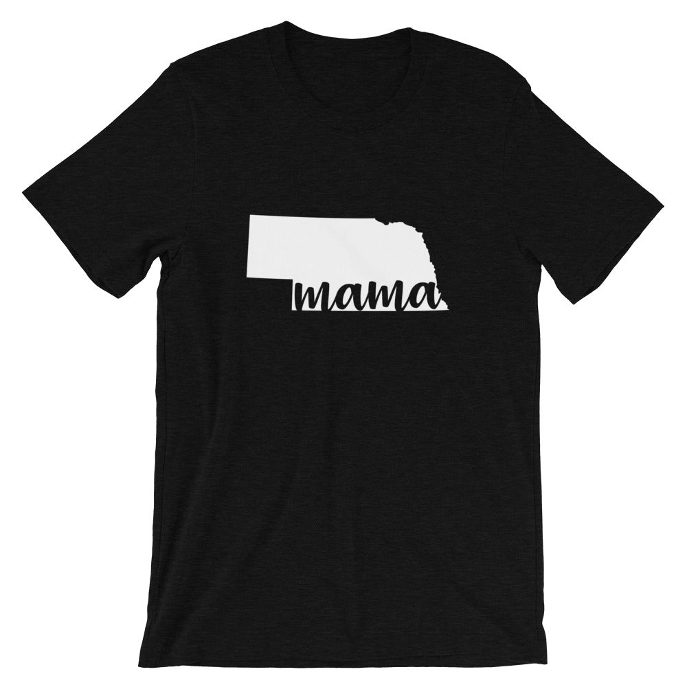 Nebraska Mama State Silhouette T-Shirt - StateofMamahood