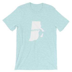 Rhode Island Mama State Silhouette T-Shirt - StateofMamahood