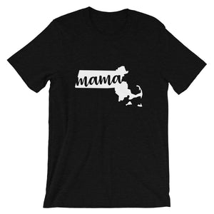 Massachusetts Mama State Silhouette T-Shirt - StateofMamahood